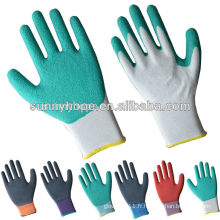 Gants de travail en jardin en mousse de latex en nylon 13 gauge